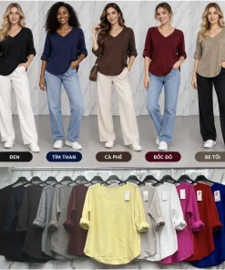 Bluzki Damskie WŁOSKA,Size uni,paczka 6szt, mix kolor