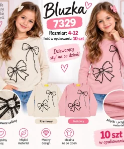 Bluzki DZIECIĘCA,size 4-12lat,Paczka 10szt ,mix kolor