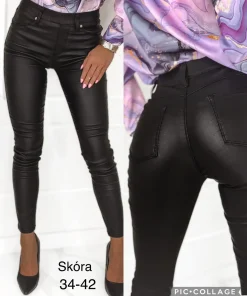 Spodnie skórzane Damskie,size 34-42,Paczka 10szt ,1 kolor