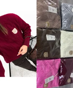 Swetry Damskie,size uni,Paczka 6szt,mix kolor