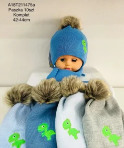 Komplet czapka DZIECIĘCA ,paczka 10szt,mix kolor