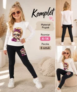Komplety DZIECIĘCA,size 4-14lat,Paczka 6szt ,1 kolor