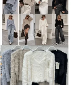 Swetry Damskie,size uni,Paczka 12szt ,mix kolor