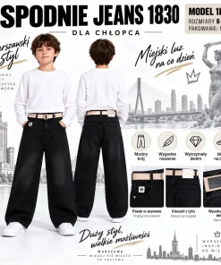 Spodnie JEANSY DZIECIĘCA,size 6-16lat,paczka 12szt,1kolor