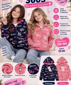 Bluzy DZIECIĘCA,size 134-164,paczka 12szt,mix kolor