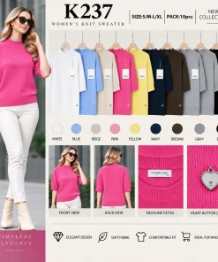 Swetry damskie ,size s/m-l/xl,Paczka 10szt ,mix kolor