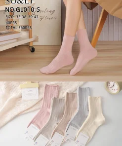 Skarpety Damskie,size 35-42,paczka 40szt,mix kolor