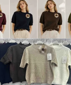 Swetry Damskie WŁOSKA,Size uni,paczka 6szt, mix kolor