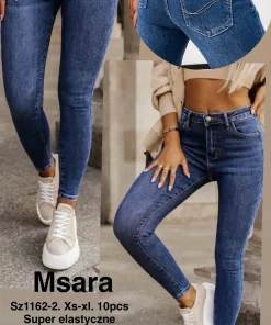 Jeansy Damskie,size xs-xl,paczka 10szt,1kolor