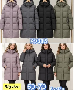 Kurtki damskie ,size 60-70,Paczka 6szt ,1kolor