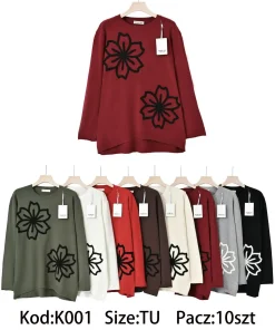Swetry damskie,size uni,Paczka 10szt,mix kolor
