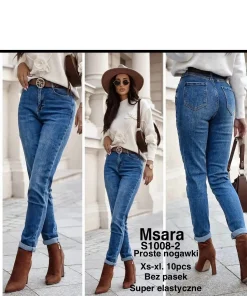 Jeansy Damskie,size xs-xl,Paczka 10szt ,1kolor