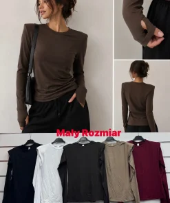 Bluzki Damskie WŁOSKA,Size uni,paczka 6szt, mix kolor