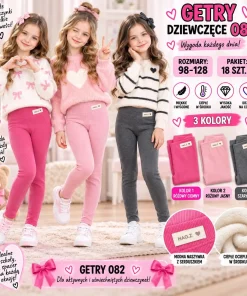 Legginsy DZIECIĘCE, size 98-128,paczka 18szt,mix kolor
