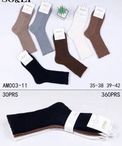 Skarpety Damskie,size 35-42,Paczka 30szt ,mix kolor
