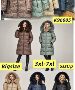 Kurtki damskie,size 3-7xl,Paczka 5szt,1kolor