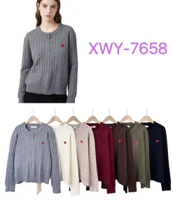 Swetry damskie,size uni,paczka 12szt,mix kolor