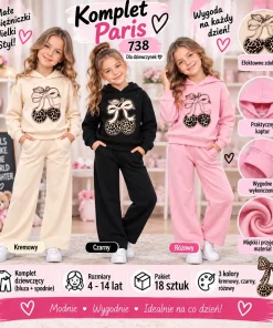 Komplety DZIECIĘCA,size 4-14lat,paczka 6szt,1kolor