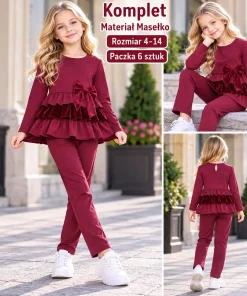 Komplety DZIECIĘCA,size 4-14lat,Paczka 6szt,1kolor