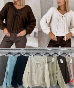Swetry Damskie WŁOSKA,Size uni,paczka 6szt, mix kolor