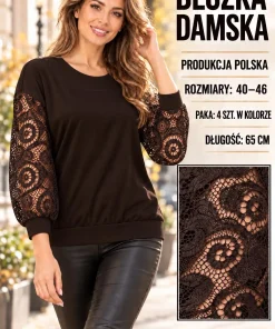 Bluzki damskie,size l-4xl,Paczka 5szt,1 kolor