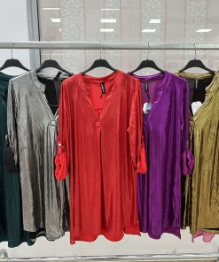 Sukienki Damskie WŁOSKA,Size uni,paczka 6szt, mix kolor