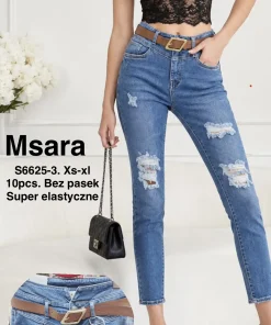 Jeansy Damskie,size xs-xl,Paczka 10szt ,1kolor