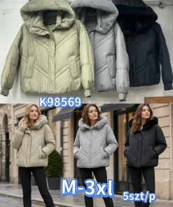 Kurtki Damskie,size m-3xl,paczka 5szt,1kolor
