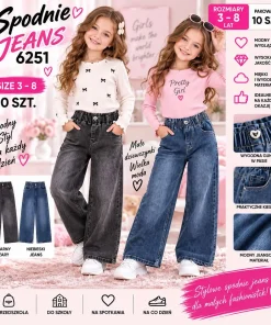 Spodnie JEANSY DZIECIĘCA,size 3-8lat,paczka 10szt,mix kolor