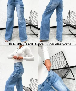 Jeansy Damskie,size xs-xl,Paczka 10szt ,1kolor