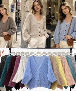 Swetry Damskie WŁOSKA,Size uni,paczka 6szt, mix kolor