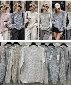 Swetry Damskie,size uni,paczka 12szt,mix kolor