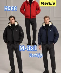 Kurtki MĘSKA,size m-3xl,paczka 5szt,1kolor