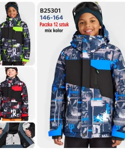 Kurtki DZIECIĘCA,size 146-164,paczka 12szt,mix kolor