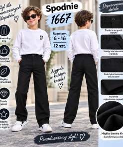 Spodnie DZIECIĘCA,size 6-16lat,paczka 12szt,1kolor