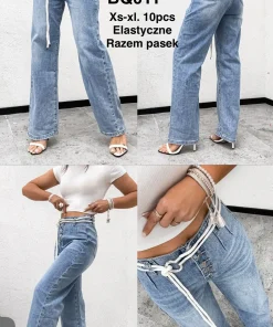 Jeansy Damskie,size xs-xl,paczka 10szt,1kolor