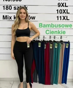 Leginsy Damskie,size 8xl-11xl,paczka 12szt,mix kolor