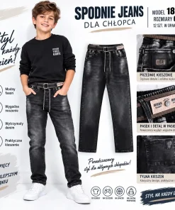 Spodnie JEANSY DZIECIĘCA,size 6-16lat,paczka 12szt,1kolor