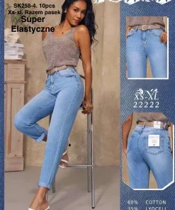 Jeansy Damskie,size xs-xl,Paczka 10szt ,1kolor