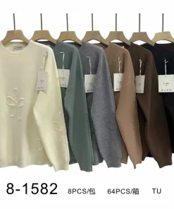 Swetry damskie,size uni,Paczka 12szt,mix kolor