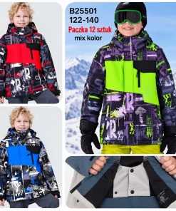Kurtki DZIECIĘCA,size 122-140,paczka 12szt,mix kolor