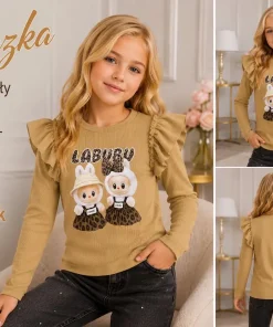 Bluzki DZIECIĘCA,size 4-14lat,Paczka 6szt ,1 kolor