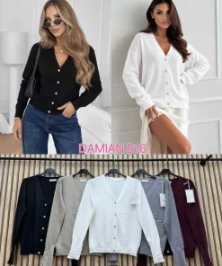 Swetry Damskie WŁOSKA,Size uni,paczka 6szt, mix kolor