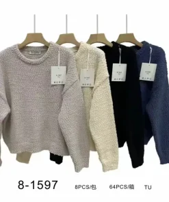 Swetry damskie,size uni,Paczka 12szt,mix kolor