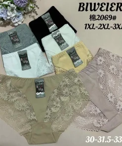 Majtki Damskie,size xl-3xl,Paczka 24szt ,mix kolor