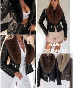 Kurtki skórzane damskie,size s-l,paczka 6szt,1kolor
