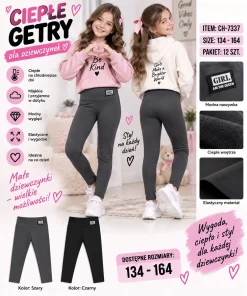 Legginsy DZIECIĘCE, size 134-164,paczka 12szt,mix kolor