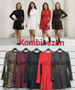 Sukienki Damskie WŁOSKA,Size uni,paczka 6szt, mix kolor