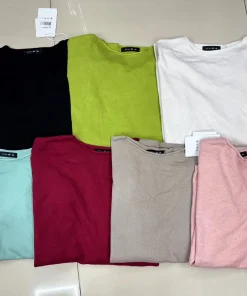 Bluzki Damskie WŁOSKA,Size uni,paczka 6szt, mix kolor