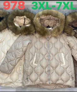 Kurtki Damskie,size 3xl-7xl,Paczka 5szt ,1kolor